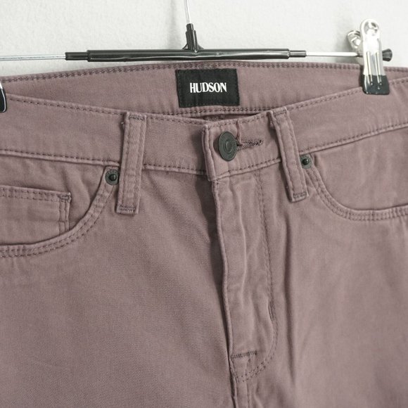 Hudson Womens Jeans Nico Mid Rise Ankle Super Skinny Purple Size 27 - Picture 3 of 11